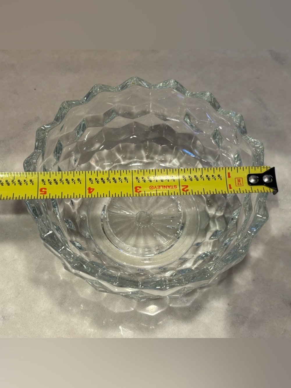 Homco Fairy Lamp Cubist Clear Glass VTG - Picture 5 of 5
